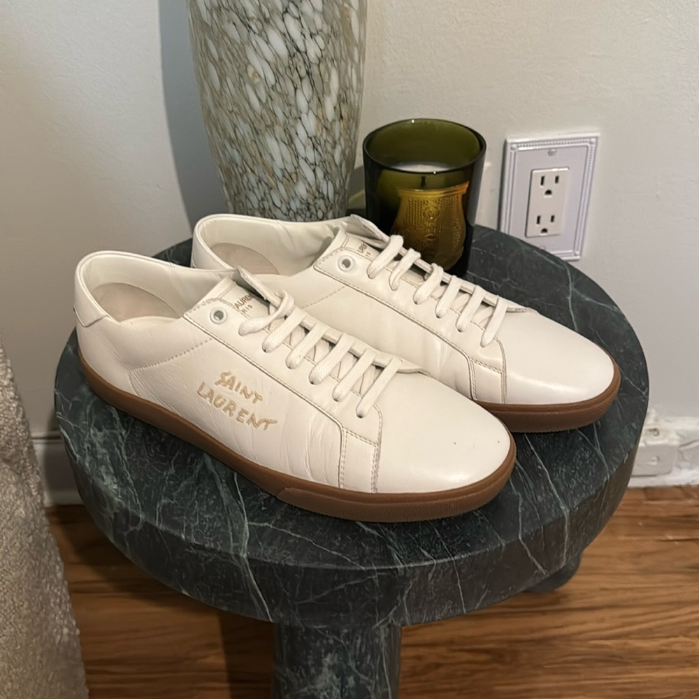 White Saint Laurent shoes - worn once - 42.5